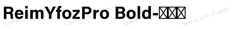 ReimYfozPro Bold字体转换